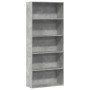 Estantería madera ingeniería gris hormigón 80x30x189cm by , Bookcases and shelves - Ref: Foro24-3314672, Price: 86,06 €, Disc...
