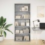 Estantería madera ingeniería gris hormigón 80x30x189cm by , Bookcases and shelves - Ref: Foro24-3314672, Price: 86,06 €, Disc...