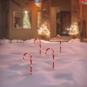Ambiance Set de bastones de caramelo de Navidad con luces 4 pzas by , Christmas lights - Ref: Foro24-447607, Price: 13,90 €, ...