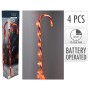 Ambiance Set de bastones de caramelo de Navidad con luces 4 pzas de , Luces de Navidad - Ref: Foro24-447607, Precio: 13,89 €,...