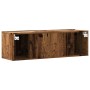 Mueble de TV de pared madera ingeniería envejecida 100x30x30 cm by , TV Furniture - Ref: Foro24-856018, Price: 55,03 €, Disco...