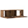 Mueble de TV de pared madera ingeniería envejecida 100x30x30 cm by , TV Furniture - Ref: Foro24-856018, Price: 55,03 €, Disco...