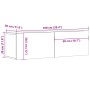 Mueble de TV de pared madera ingeniería envejecida 100x30x30 cm by , TV Furniture - Ref: Foro24-856018, Price: 55,03 €, Disco...