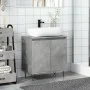 Armario de baño madera de ingeniería gris hormigón 58x33x60 cm by , Bathroom furniture - Ref: Foro24-857216, Price: 51,97 €, ...
