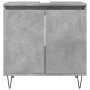 Armario de baño madera de ingeniería gris hormigón 58x33x60 cm by , Bathroom furniture - Ref: Foro24-857216, Price: 51,97 €, ...