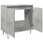 Armario de baño madera de ingeniería gris hormigón 58x33x60 cm by , Bathroom furniture - Ref: Foro24-857216, Price: 51,97 €, ...