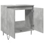 Armario de baño madera de ingeniería gris hormigón 58x33x60 cm von , Badezimmermöbel - Ref: Foro24-857216, Preis: 52,83 €, Ra...