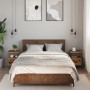 Mesitas de noche 2 uds madera ingeniería envejecida 34x36x50 cm by , Nightstands - Ref: Foro24-857263, Price: 77,69 €, Discou...