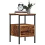 Mesitas de noche 2 uds madera ingeniería envejecida 34x36x50 cm by , Nightstands - Ref: Foro24-857263, Price: 76,36 €, Discou...