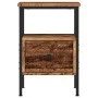 Mesitas de noche 2 uds madera ingeniería envejecida 34x36x50 cm by , Nightstands - Ref: Foro24-857263, Price: 76,36 €, Discou...