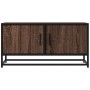 Mueble TV metal y madera ingeniería marrón roble 80x34,5x40 cm de , Muebles TV - Ref: Foro24-848828, Precio: 52,82 €