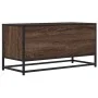 Mueble TV metal y madera ingeniería marrón roble 80x34,5x40 cm de , Muebles TV - Ref: Foro24-848828, Precio: 52,20 €, Descuen...