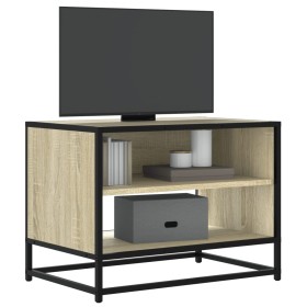 Mueble TV metal y madera ingeniería roble Sonoma 61x40x46 cm von , TV-Möbel - Ref: Foro24-848880, Preis: 44,04 €, Rabatt: %