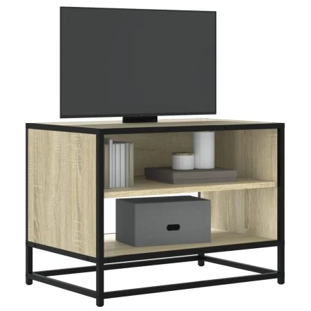 Mueble TV metal y madera ingeniería roble Sonoma 61x40x46 cm by , TV Furniture - Ref: Foro24-848880, Price: 43,51 €, Discount: %