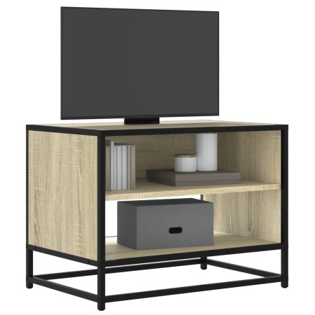 Mueble TV metal y madera ingeniería roble Sonoma 61x40x46 cm by , TV Furniture - Ref: Foro24-848880, Price: 44,04 €, Discount: %