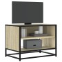 Mueble TV metal y madera ingeniería roble Sonoma 61x40x46 cm by , TV Furniture - Ref: Foro24-848880, Price: 44,04 €, Discount: %