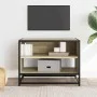 Mueble TV metal y madera ingeniería roble Sonoma 61x40x46 cm by , TV Furniture - Ref: Foro24-848880, Price: 43,51 €, Discount: %