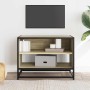 Mueble TV metal y madera ingeniería roble Sonoma 61x40x46 cm by , TV Furniture - Ref: Foro24-848880, Price: 44,04 €, Discount: %