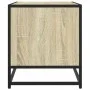 Mueble TV metal y madera ingeniería roble Sonoma 61x40x46 cm by , TV Furniture - Ref: Foro24-848880, Price: 43,51 €, Discount: %