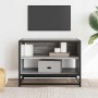 Mueble TV madera ingeniería y metal roble ahumado 61x40x46 cm by , TV Furniture - Ref: Foro24-848882, Price: 44,95 €, Discoun...