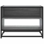 Mueble TV madera ingeniería y metal roble ahumado 61x40x46 cm by , TV Furniture - Ref: Foro24-848882, Price: 44,95 €, Discoun...