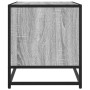 Mueble TV madera ingeniería y metal roble ahumado 61x40x46 cm by , TV Furniture - Ref: Foro24-848882, Price: 44,95 €, Discoun...
