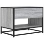 Mueble TV madera ingeniería y metal roble ahumado 61x40x46 cm by , TV Furniture - Ref: Foro24-848882, Price: 44,95 €, Discoun...