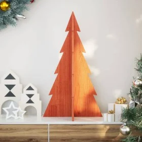 Árbol de Navidad de adorno madera maciza pino marrón cera 80 cm by , Christmas trees - Ref: Foro24-858170, Price: 28,51 €, Di...