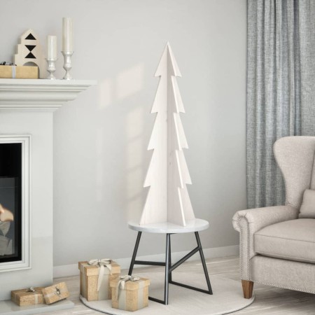 Árbol de Navidad de adorno madera maciza pino blanco 112 cm by , Christmas trees - Ref: Foro24-858172, Price: 35,77 €, Discou...