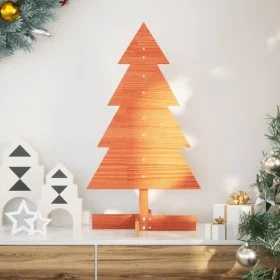 Árbol de Navidad de adorno madera maciza pino marrón cera 80 cm by , Christmas trees - Ref: Foro24-858185, Price: 18,42 €, Di...