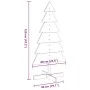 Árbol Navidad de adorno madera maciza pino marrón cera 120 cm de , Arboles de navidad - Ref: Foro24-858191, Precio: 27,59 €, ...