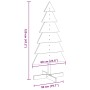 Árbol Navidad de adorno madera maciza pino marrón cera 120 cm von , Weihnachtsbäume - Ref: Foro24-858191, Preis: 27,85 €, Rab...