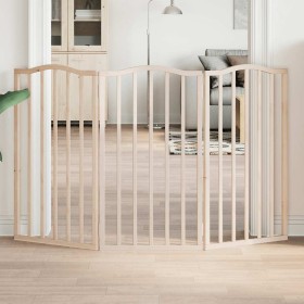 Puerta para perros plegable 3 paneles madera de álamo 150 cm von , Hundehütten und Zäune - Ref: Foro24-352206, Preis: 51,39 €...