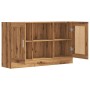 Aparador de madera de ingeniería roble artisan 120x30,5x70 cm