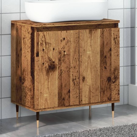 Armario de baño madera de ingeniería envejecida 58x33x60 cm by , Bathroom furniture - Ref: Foro24-857214, Price: 53,19 €, Dis...