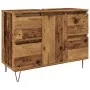 Mueble de baño madera de ingeniería envejecida 80x33x60 cm by , Bathroom furniture - Ref: Foro24-857235, Price: 118,47 €, Dis...