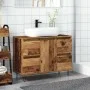 Mueble de baño madera de ingeniería envejecida 80x33x60 cm by , Bathroom furniture - Ref: Foro24-857235, Price: 118,47 €, Dis...