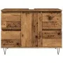 Mueble de baño madera de ingeniería envejecida 80x33x60 cm by , Bathroom furniture - Ref: Foro24-857235, Price: 118,47 €, Dis...