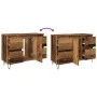 Mueble de baño madera de ingeniería envejecida 80x33x60 cm by , Bathroom furniture - Ref: Foro24-857235, Price: 118,47 €, Dis...