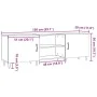 Mueble de TV madera de ingeniería envejecida 150x30x50 cm von , TV-Möbel - Ref: Foro24-857326, Preis: 96,00 €, Rabatt: %