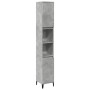 Armario de baño madera contrachapada gris hormigón 30x30x190 cm by , bathroom vanities - Ref: Foro24-857104, Price: 69,99 €, ...