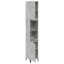 Armario de baño madera contrachapada gris hormigón 30x30x190 cm de , Tocadores de baño - Ref: Foro24-857104, Precio: 71,92 €