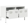 Mueble para TV acero laminado en frío blanco 68x39x43,5 cm von , TV-Möbel - Ref: Foro24-851237, Preis: 69,53 €, Rabatt: %
