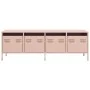 Mueble para TV acero laminado en frío rosa 135x39x43,5 cm by , TV Furniture - Ref: Foro24-851305, Price: 114,47 €, Discount: %