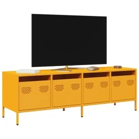 Mueble para TV acero laminado en frío amarillo 135x39x43,5 cm von , TV-Möbel - Ref: Foro24-851307, Preis: 114,53 €, Rabatt: %