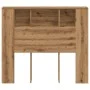 Cabecero armario madera ingeniería roble artisan 120x19x104,5cm de , Taquillas y armarios de almacenamiento - Ref: Foro24-856...