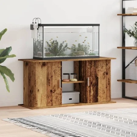 Soporte para acuario madera ingeniería envejecida 121x41x58 cm de , Soportes para acuarios - Ref: Foro24-857282, Precio: 121,...