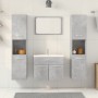 Badezimmermöbel-Set 4-teilig aus grauem Beton-Sperrholz von , Badezimmermöbel - Ref: Foro24-3324886, Preis: 269,58 €, Rabatt: %