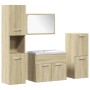 Badezimmermöbel-Set 5-teilig aus Eichenholzoptik in Sonoma-Eiche. von , Badezimmermöbel - Ref: Foro24-3325002, Preis: 249,27 ...