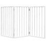 Puerta para perros plegable 3 paneles madera álamo blanca 150cm de , Casetas y cercados para perros - Ref: Foro24-352182, Pre...
